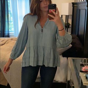 Denim blouse